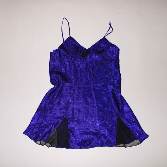 Victoria's Secret Other - Vintage Victorias Secret Gold Label Royal Purple Slip Dress Size M
